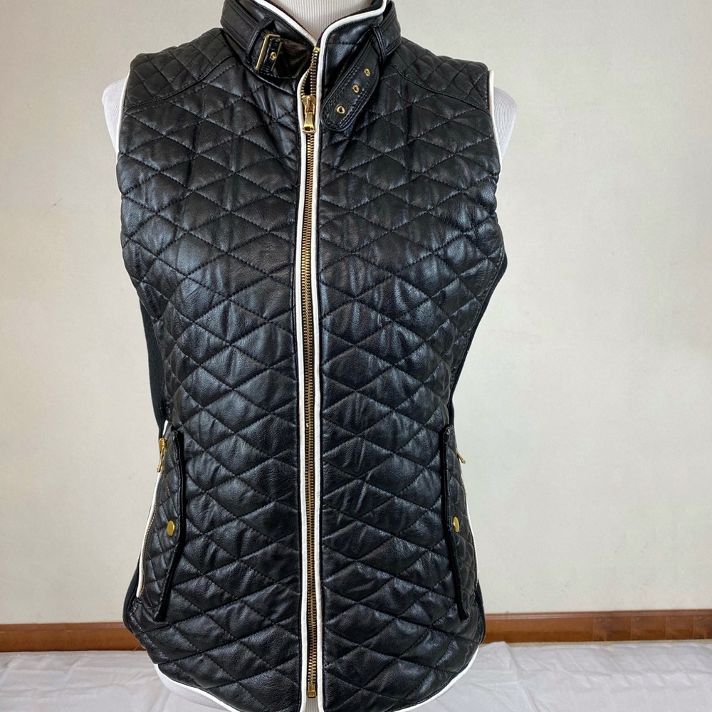 Fate Boutique quilted faux leather vest